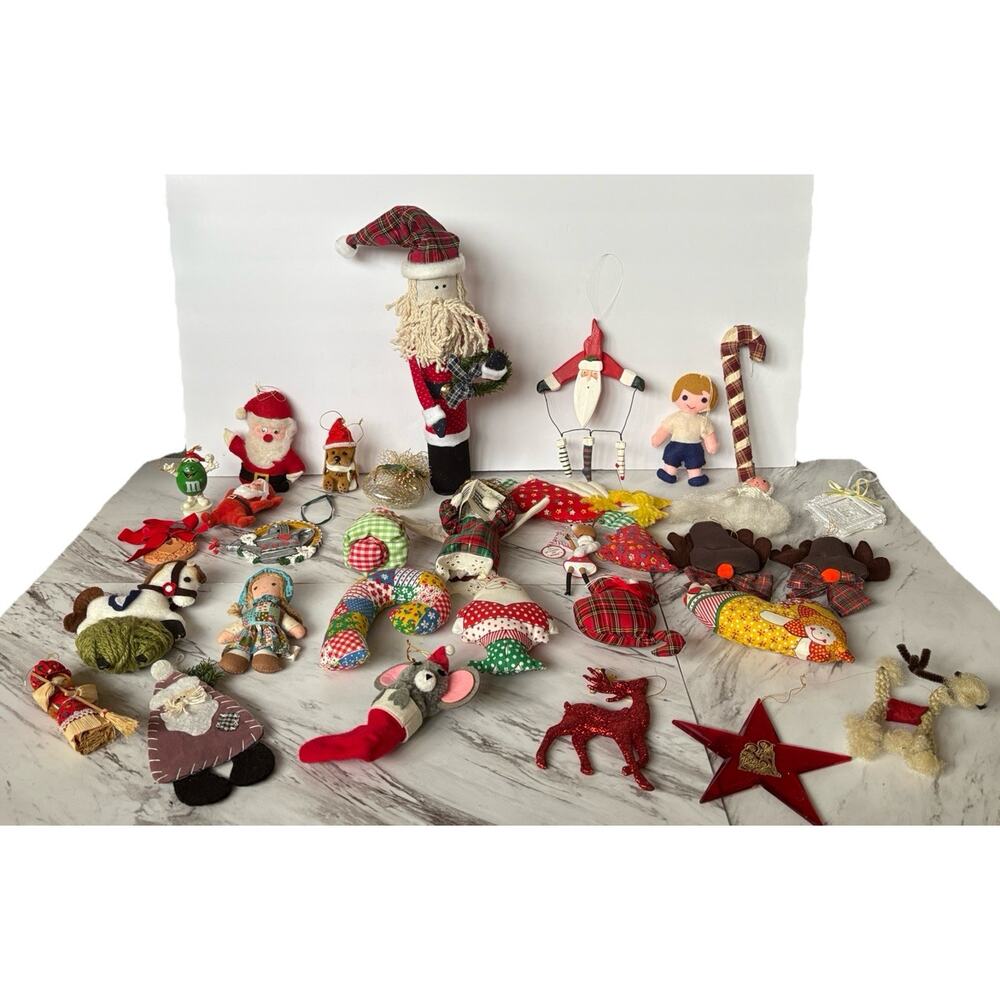32 Handmade Christmas Ornaments | VTG Cottagecore Chaos Bundle w/ Holly Hobbie - Picture 5 of 5